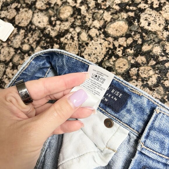 Lucky Brand Blue Jeans Womens Size 4/27 Ankle Drew Mom High Rise Raw Hem - Picture 6 of 7